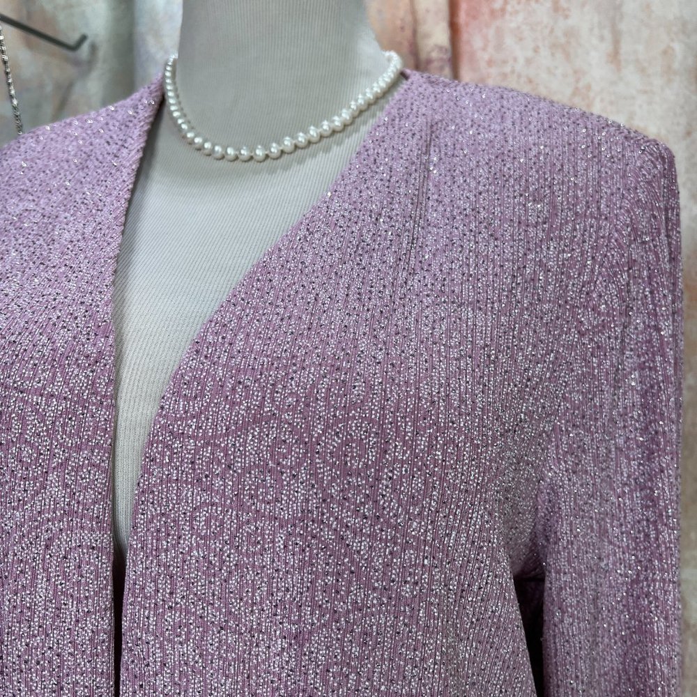 πAlex Evenings Elegant Open Front Evening Blazer - Jacket - Picture 4 of 13